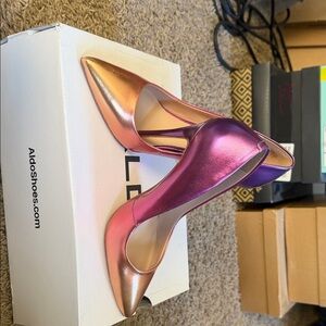 Aldo Pink to Gold Ombré Heels. Size 7.5
